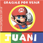 Tarjetitas mario Bros 20u Pers